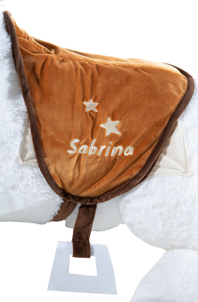 Bibi_Tina_Pferd_liegend_XXL_Sabrina_100cm_636675_2 Bibi & Tina Pferd Sabrina liegend 100cm - Detailbild Sattel