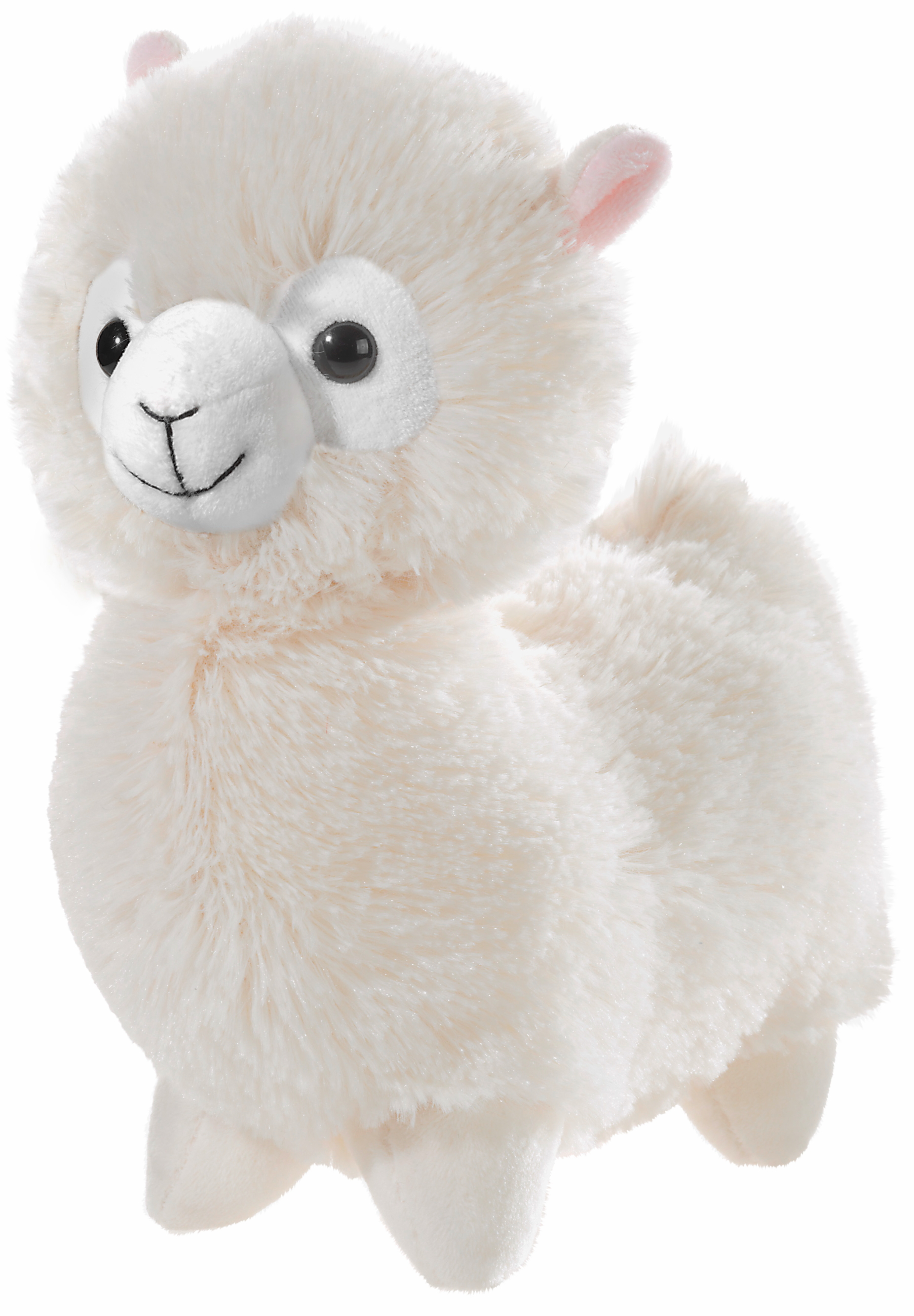 Heunec süßes, creme-farbiges, stehendes Lama in kuscheligen 32cm