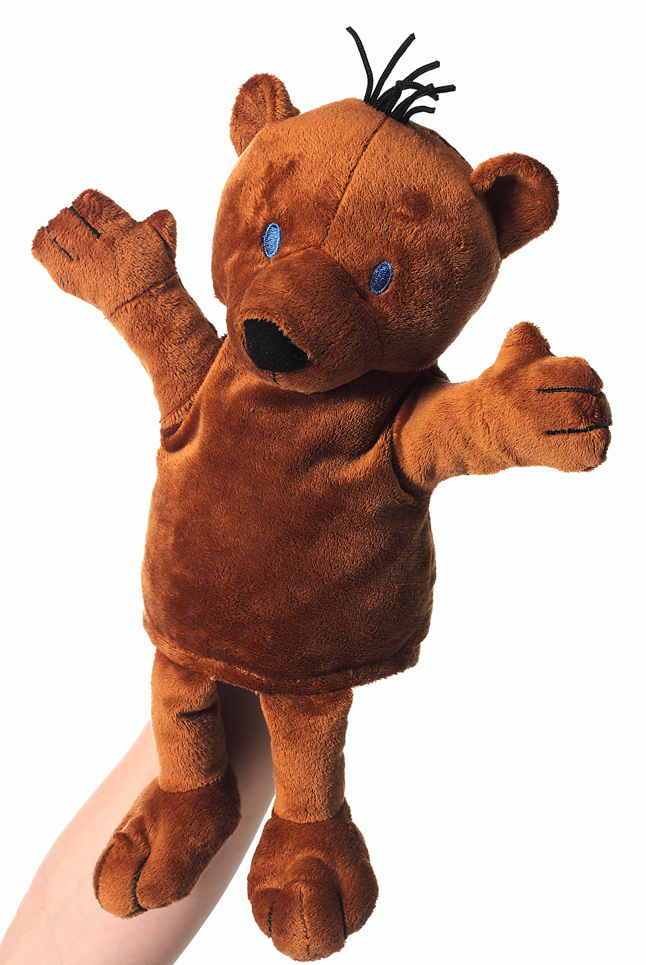 Heunec Bär aus der Serie Janosch in der Ausführung als Handpuppe