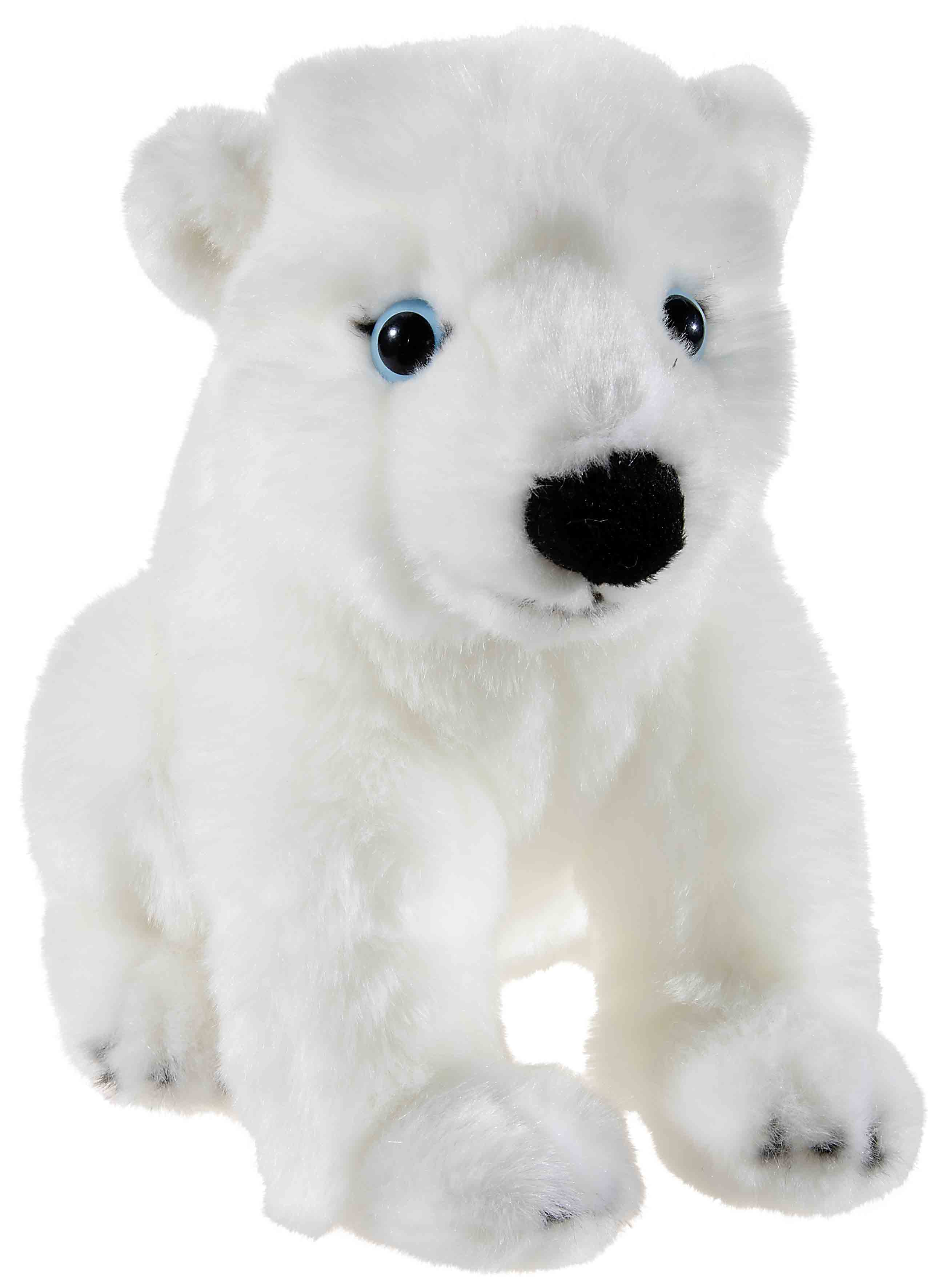 Eisbär bedrohte Tiere 28cm