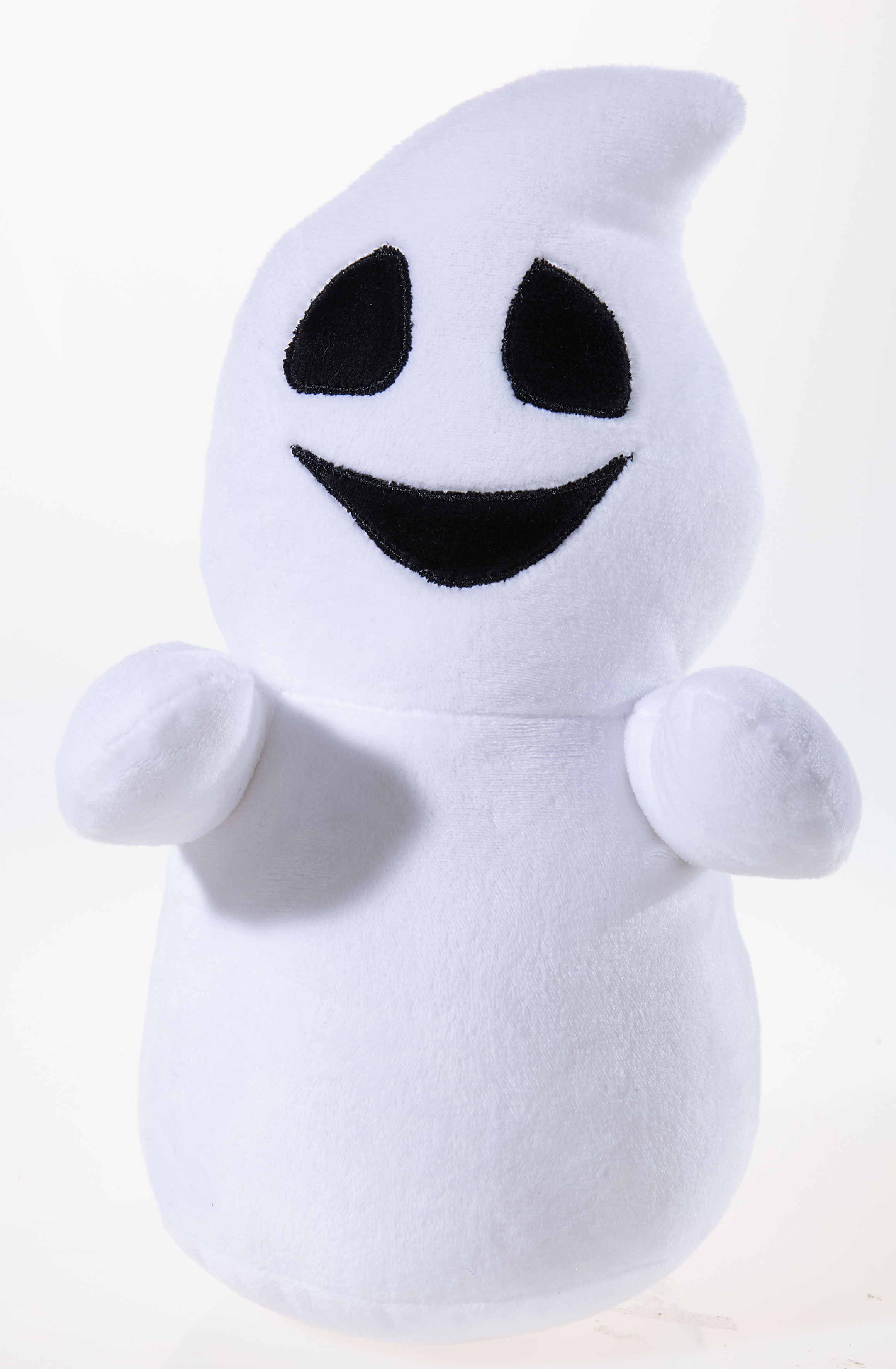 Geist "Jazzy" 25cm - Plüschgespenst in weiß mit schwarzen Augen und Mund