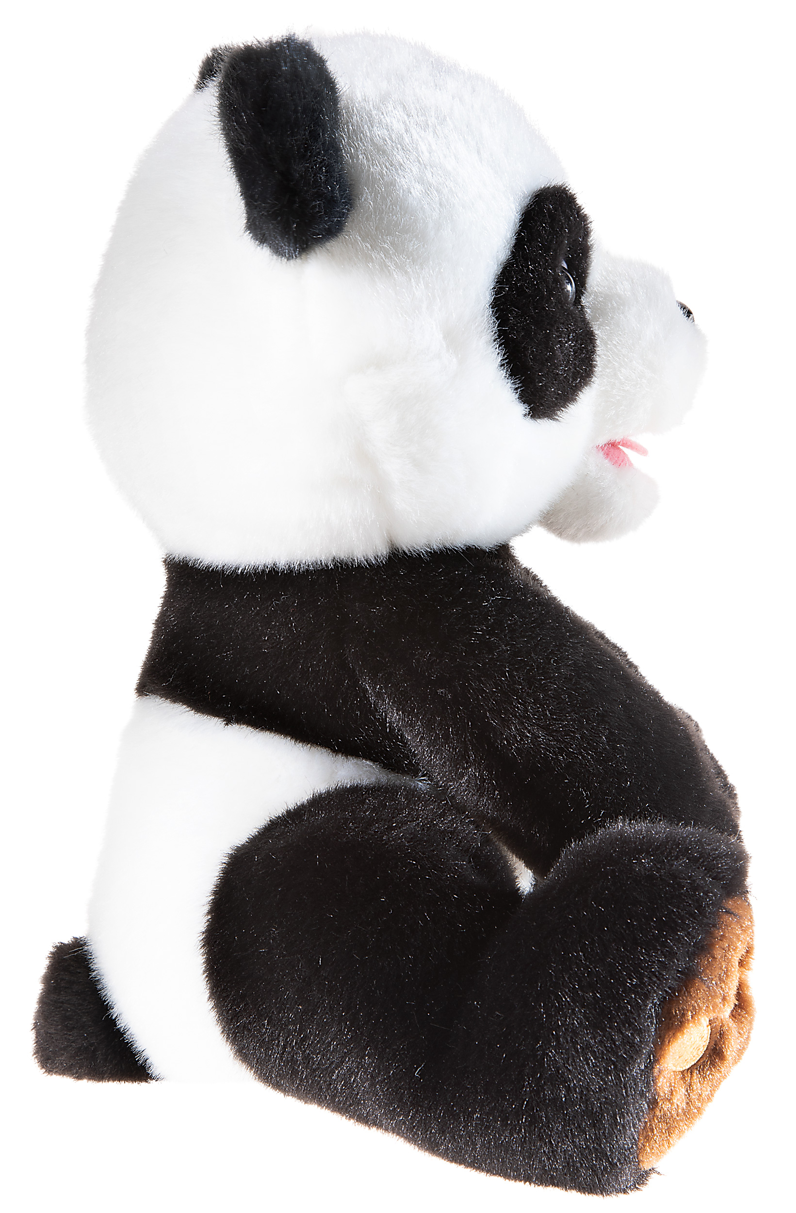 Heunec Panda 25cm - Plüschtier Panda in schwarz-weiß mit braunen Pfoten aus der bedrohte Tiere Serie