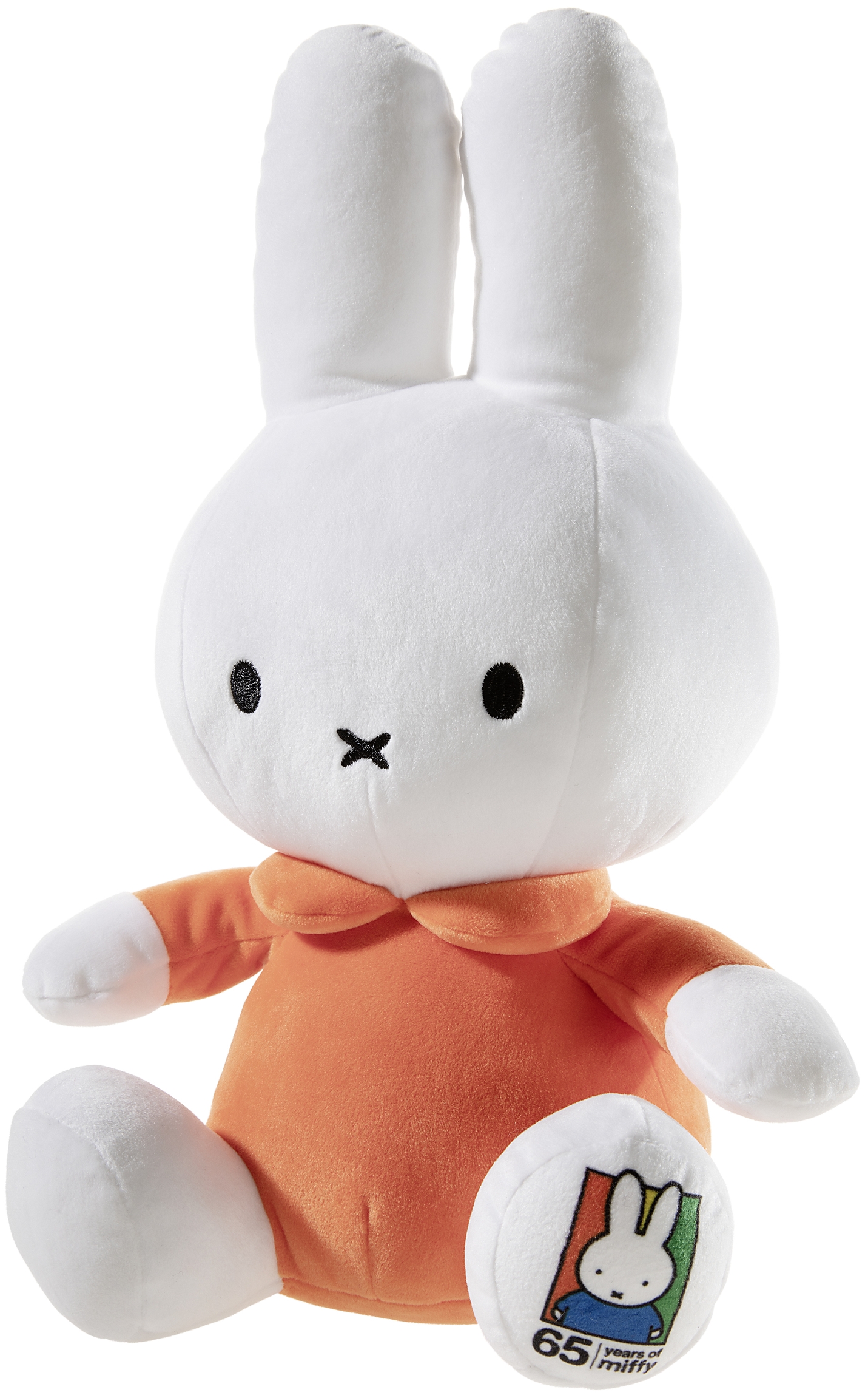 Heunec Miffi, das Hasenmädchen mit orangenem Hemdchen in der 35cm Jubiläums-Edition