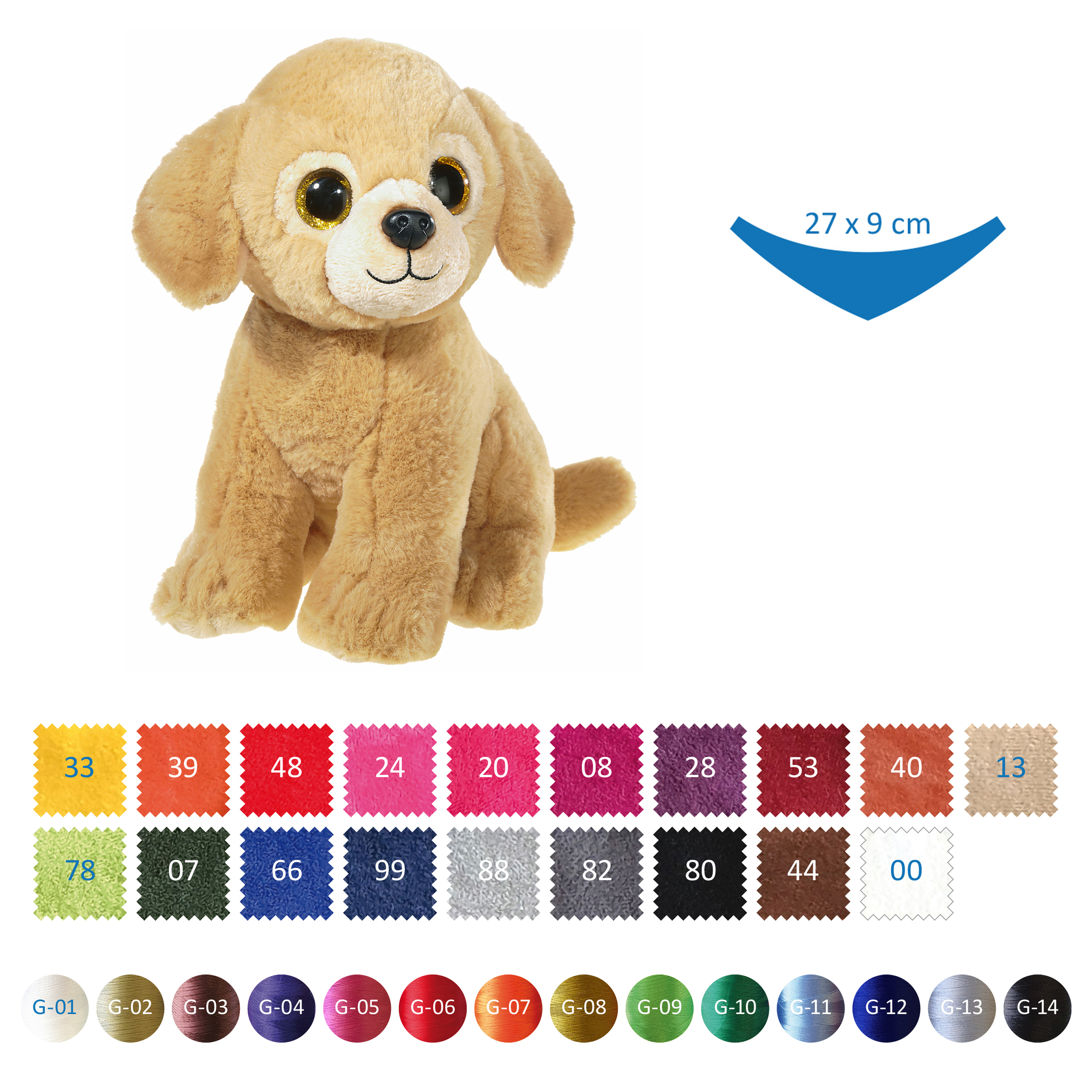 Misanimo Golden Retriever Hund individuell 23cm