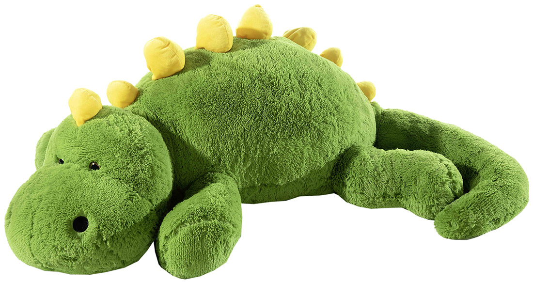 Dino liegend grün XXL 150cm