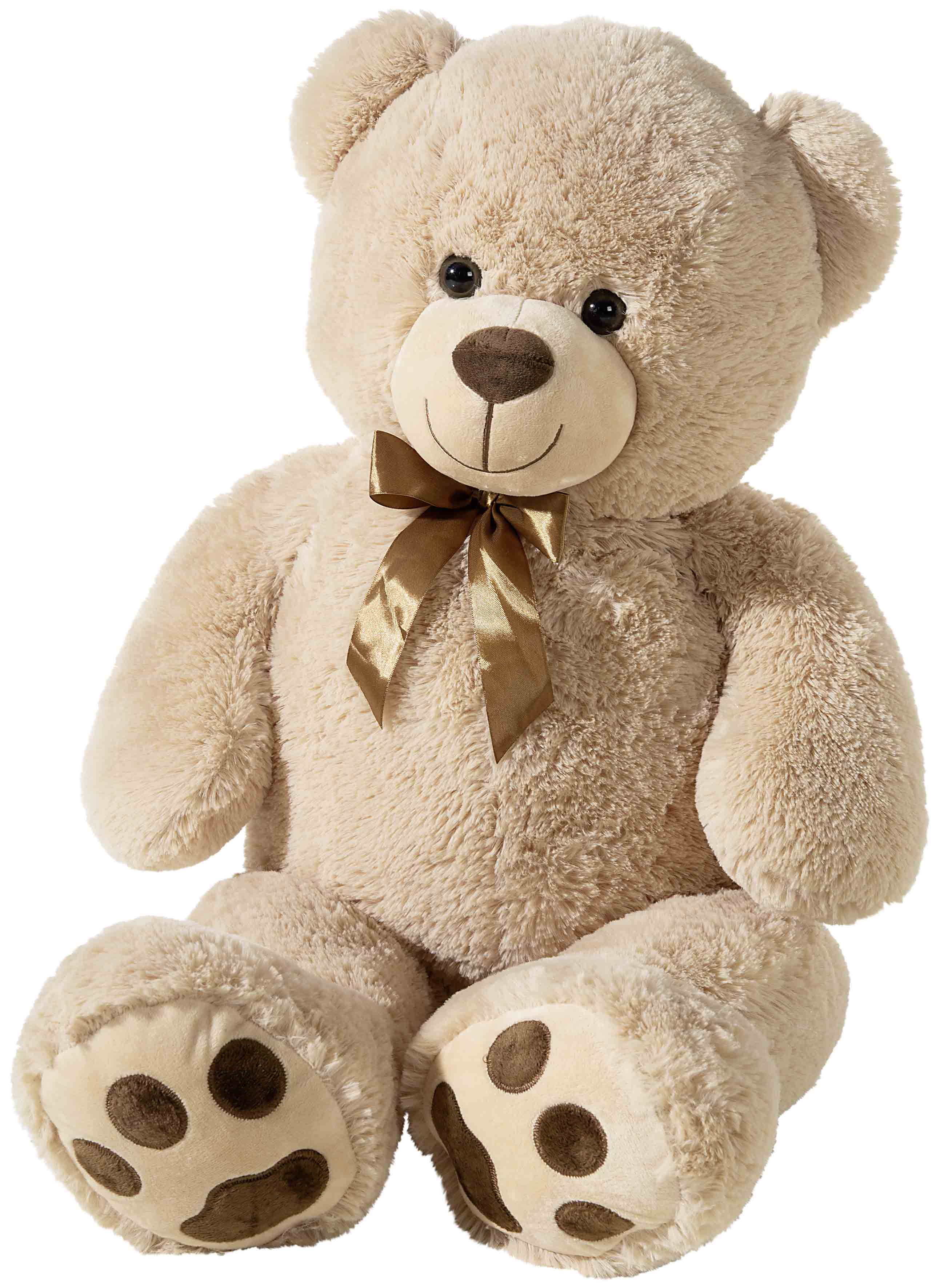 Bär hellbraun mit Schleife 100cm