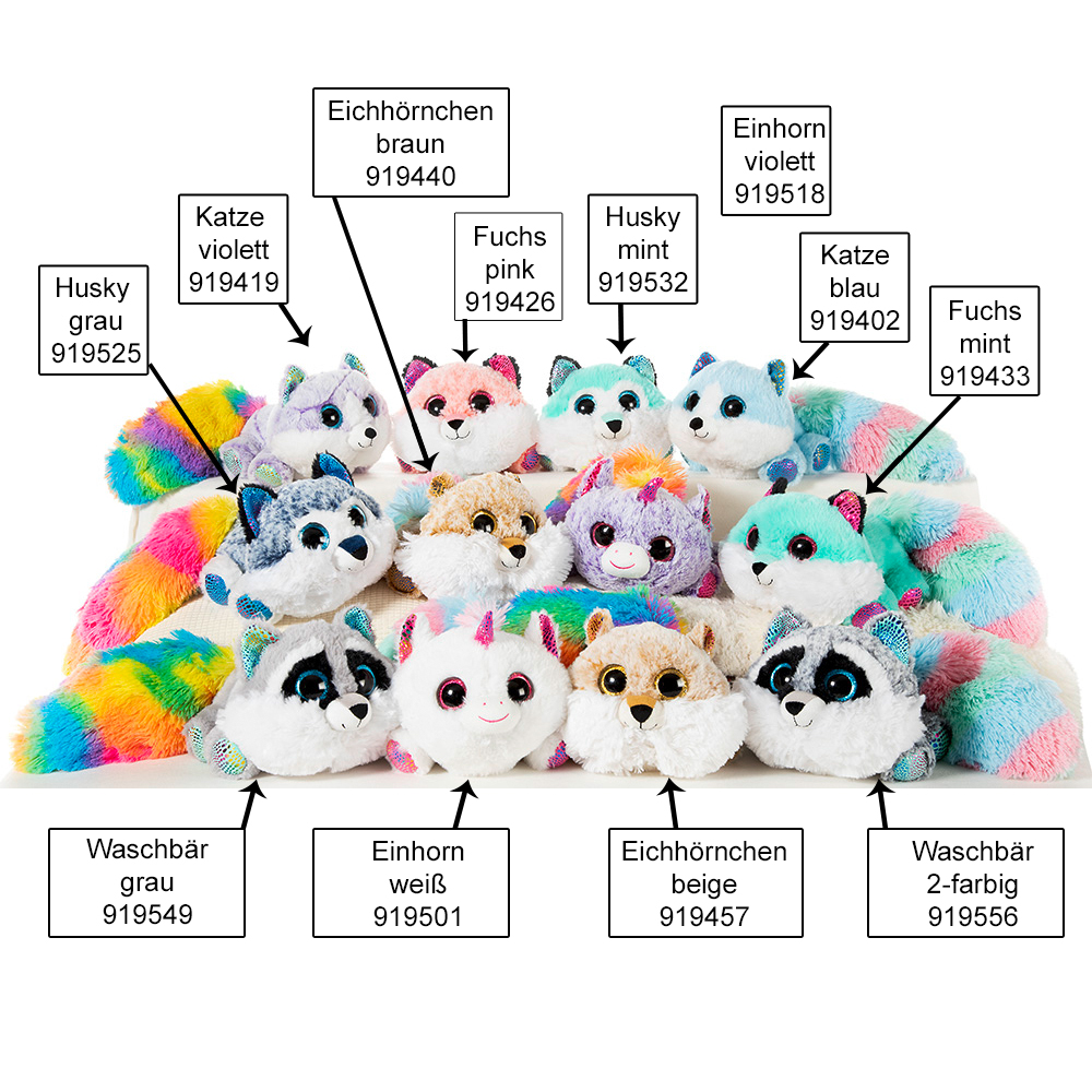 Heunec Rainbow Buddies in der 30cm Ausführung