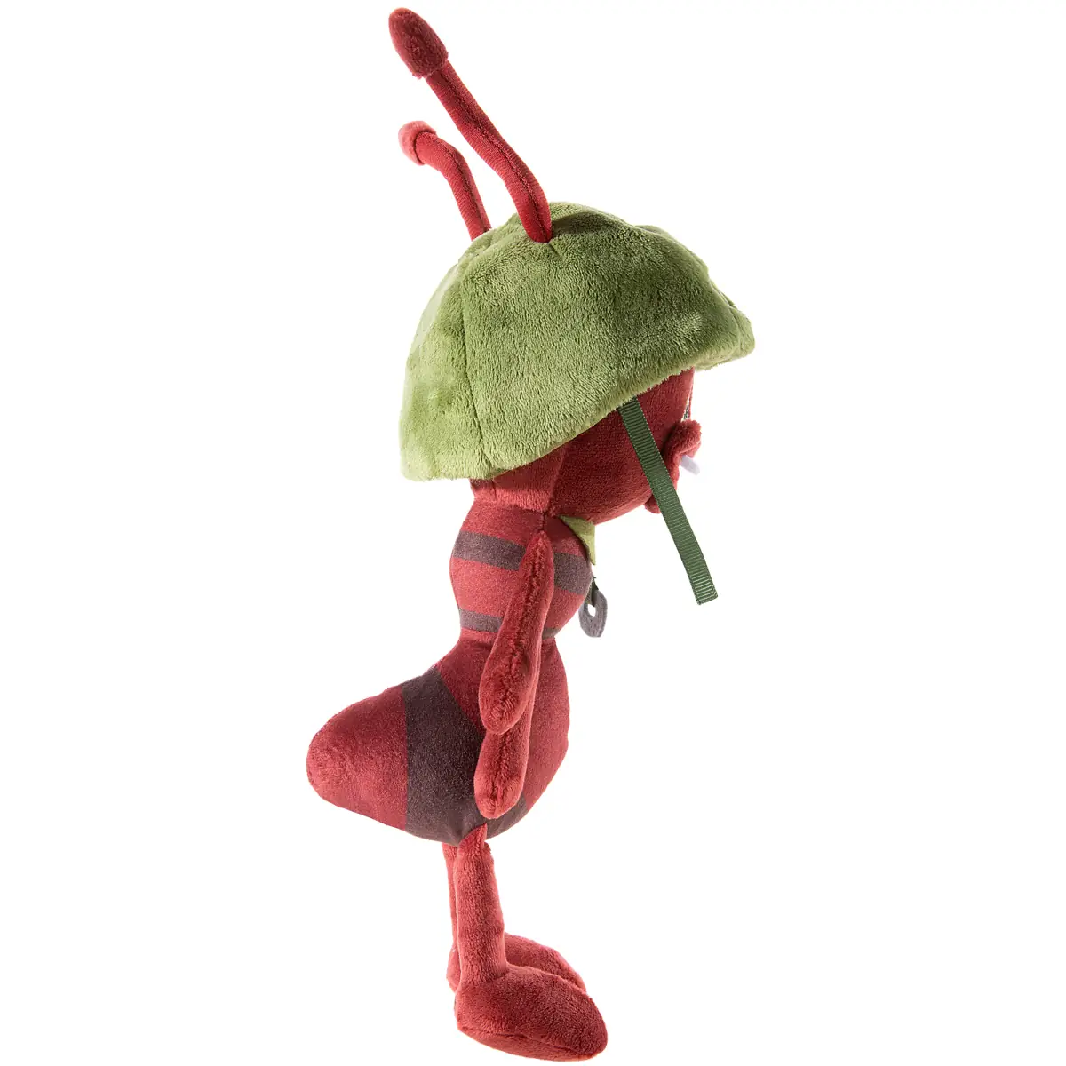 Ameise Barney Kuscheltier 25 cm in seitlicher Ansicht mit grünem Hut