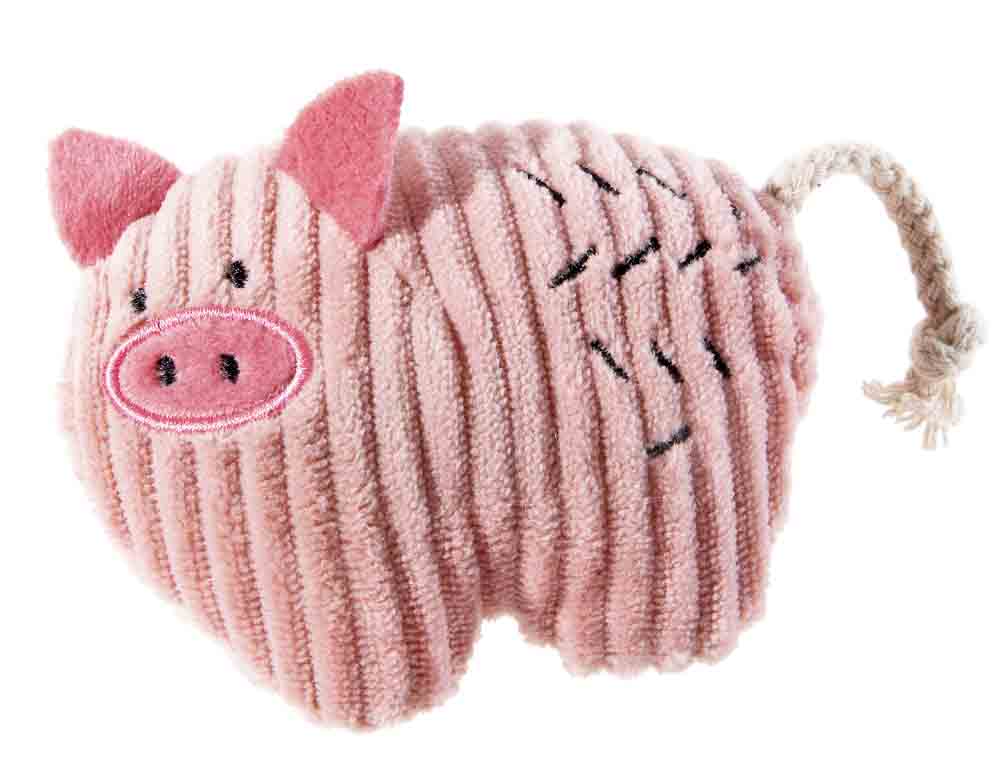 Weiches Plüsch-Schweinespielzeug für Haustiere Rosa Plüsch-Spielzeug in Form eines Schweins mit kleinen Ohren und Schwanz