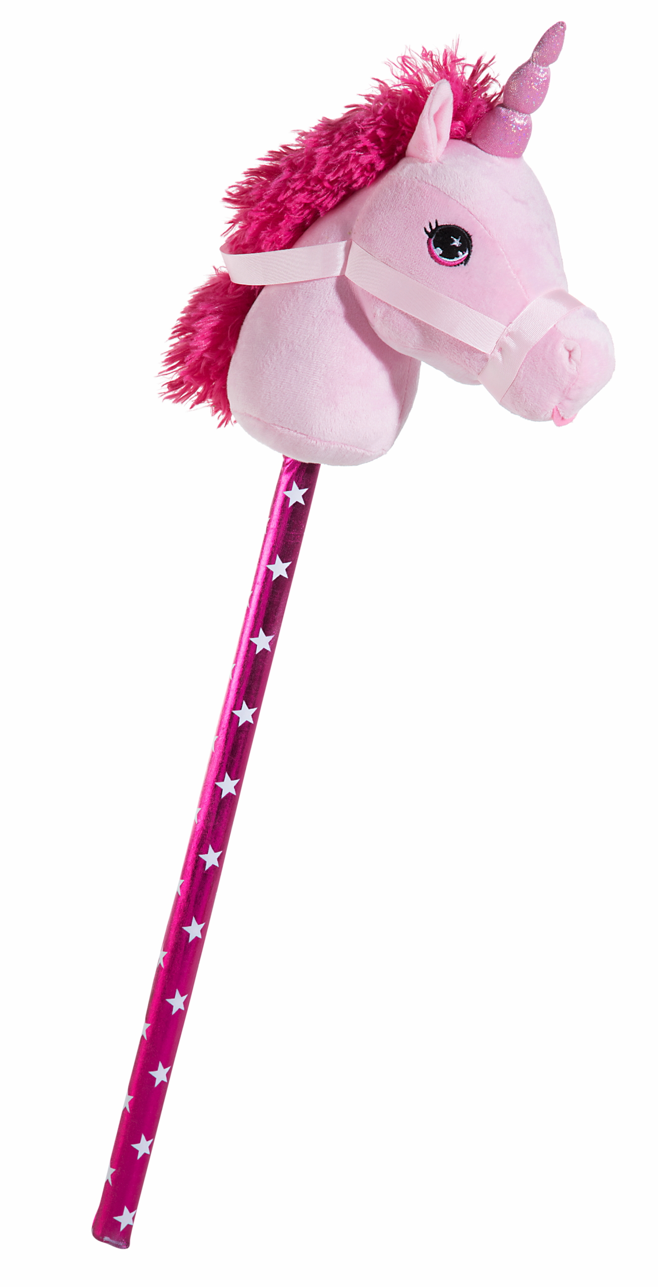 Heunec Steckeneinhorn rosa mit pinker Mähne in der 75cm Ausführung