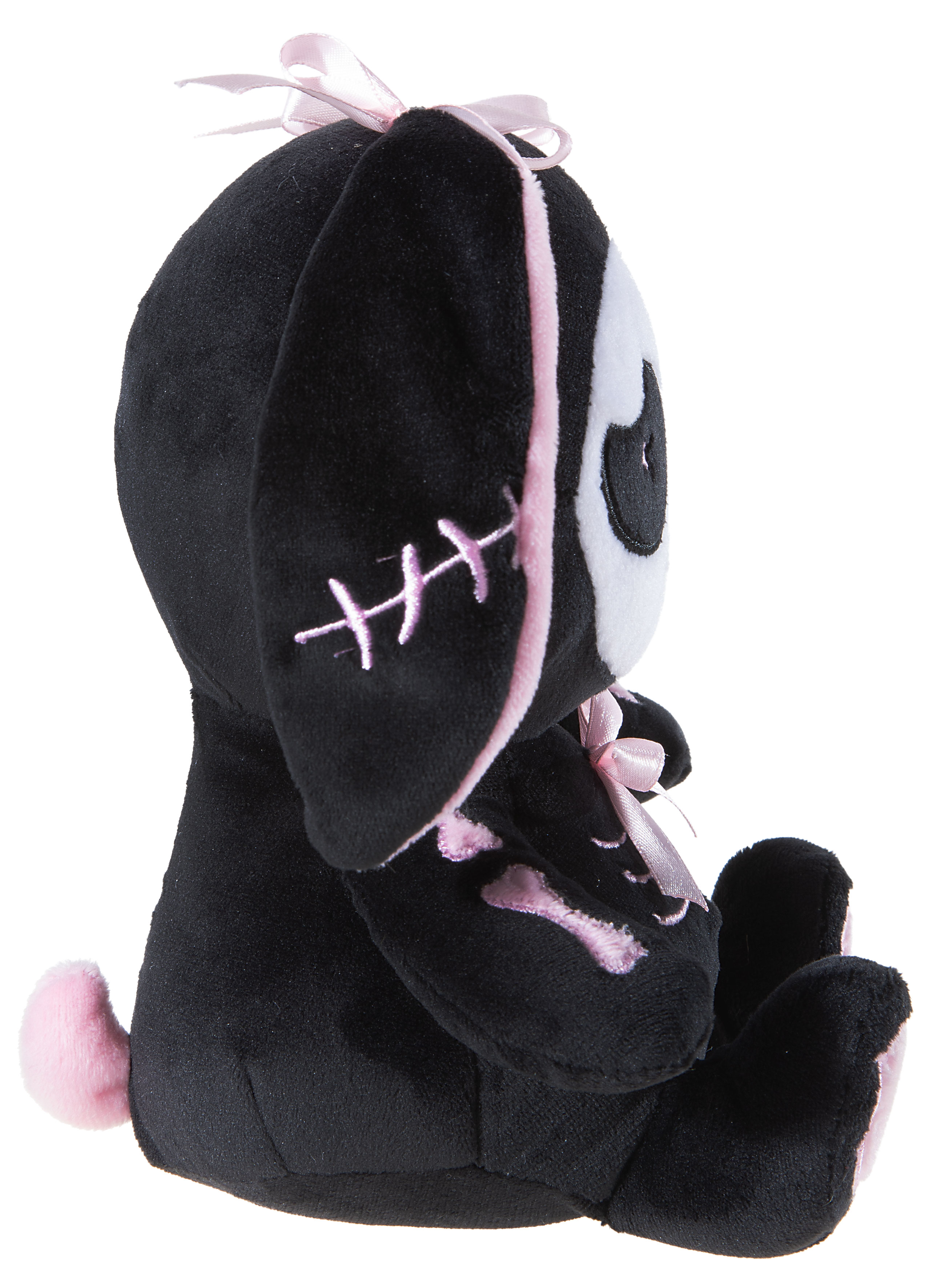 Bunny "Tammy" 20cm - Plüschhase in „Día de los Muertos“- (Tag der Toten) Stil - seitliche Ansicht