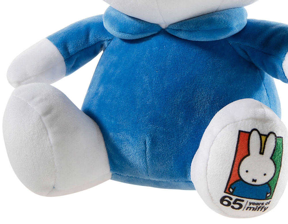 Heunec Miffi, Plüsch Hasenmädchen mit blauem Hemdchen in der 35cm Jubiläums-Edition - Detailbild Füß0e