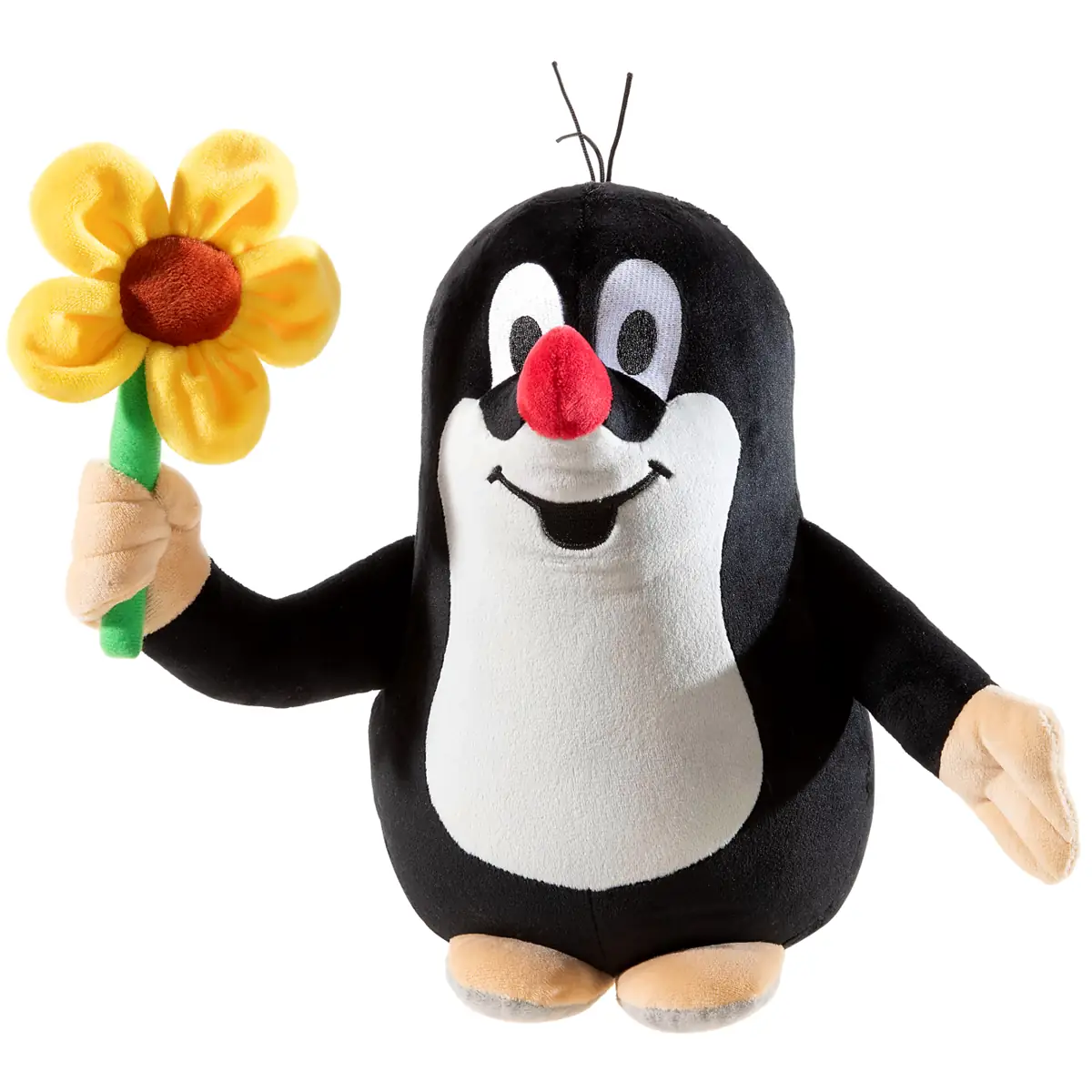 Der kleine Maulwurf Kuscheltier mit Blume in 16 cm