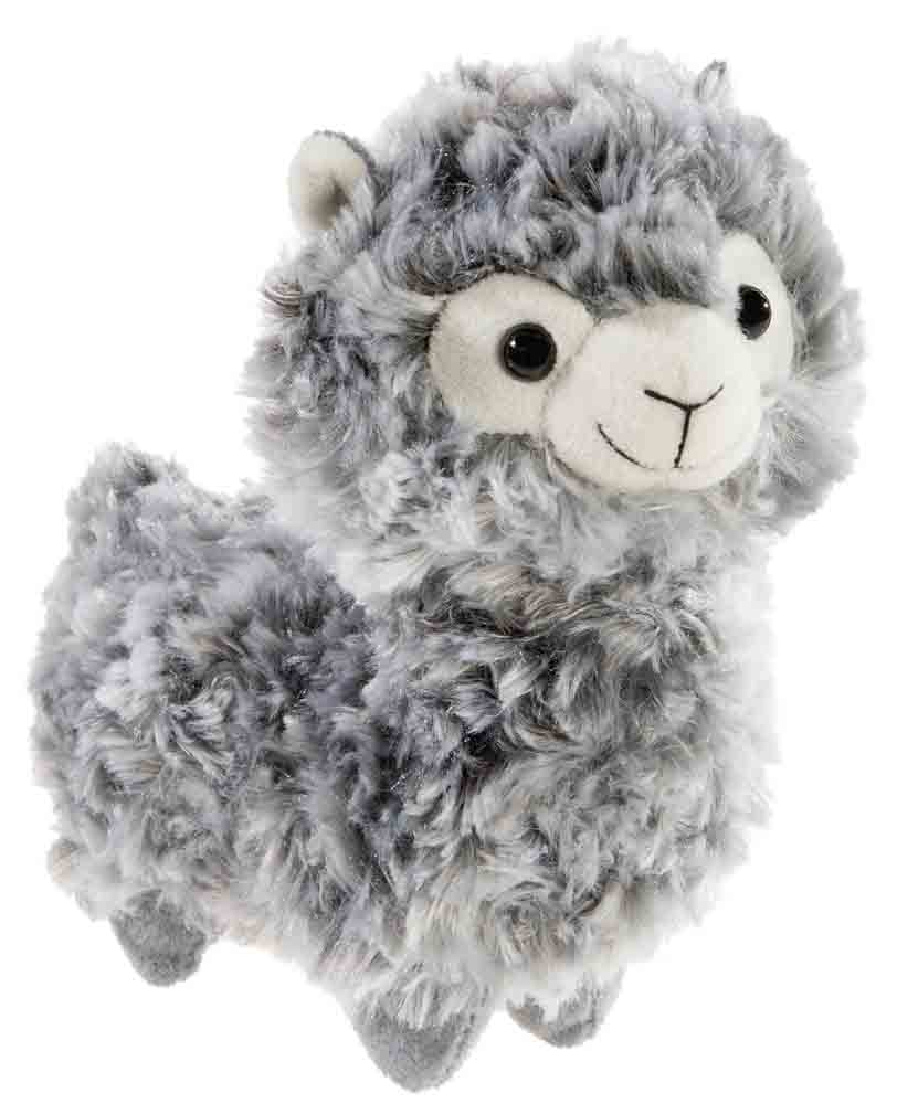 Lama stehend grau 18cm