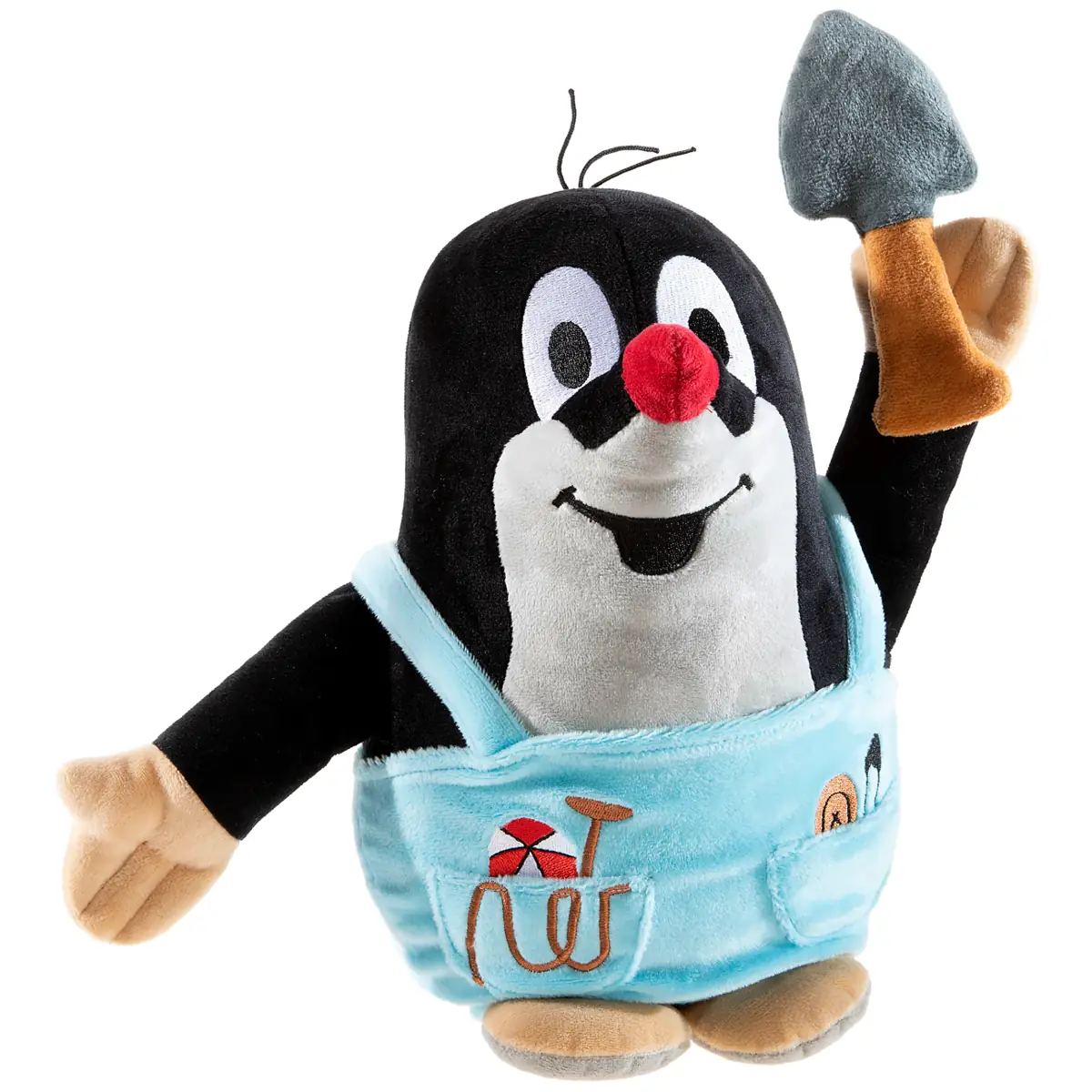 Der kleine Maulwurf Gärtner-Plüschtier mit blauer Hose in 30 cm 