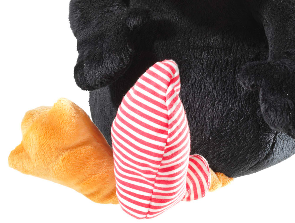 Heunec Der kleine Rabe Socke als flauschiges Plüschtier in 40cm - Detailfoto Socke