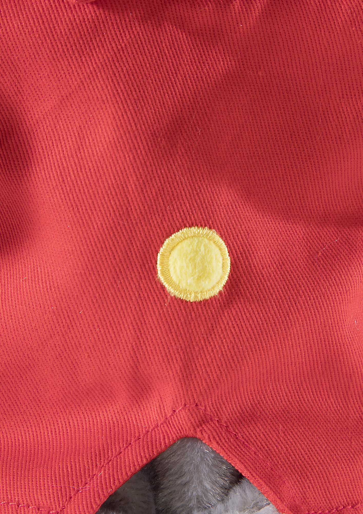 Heunec Benjamin Blümchen als Handpuppe in der 25cm Ausführung - Detailbild Knopf