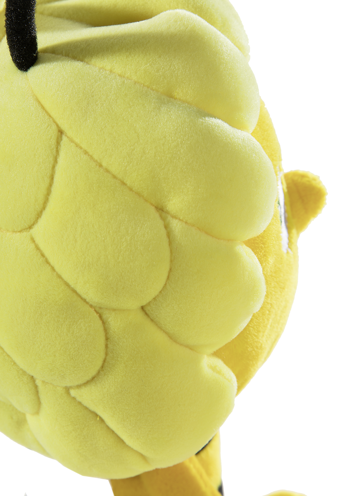 Biene_Maja_Plueschfigur_30cm_605176_2 Biene Maja Plüschtier in 30cm Größe - Detailbild Kopf seitlich