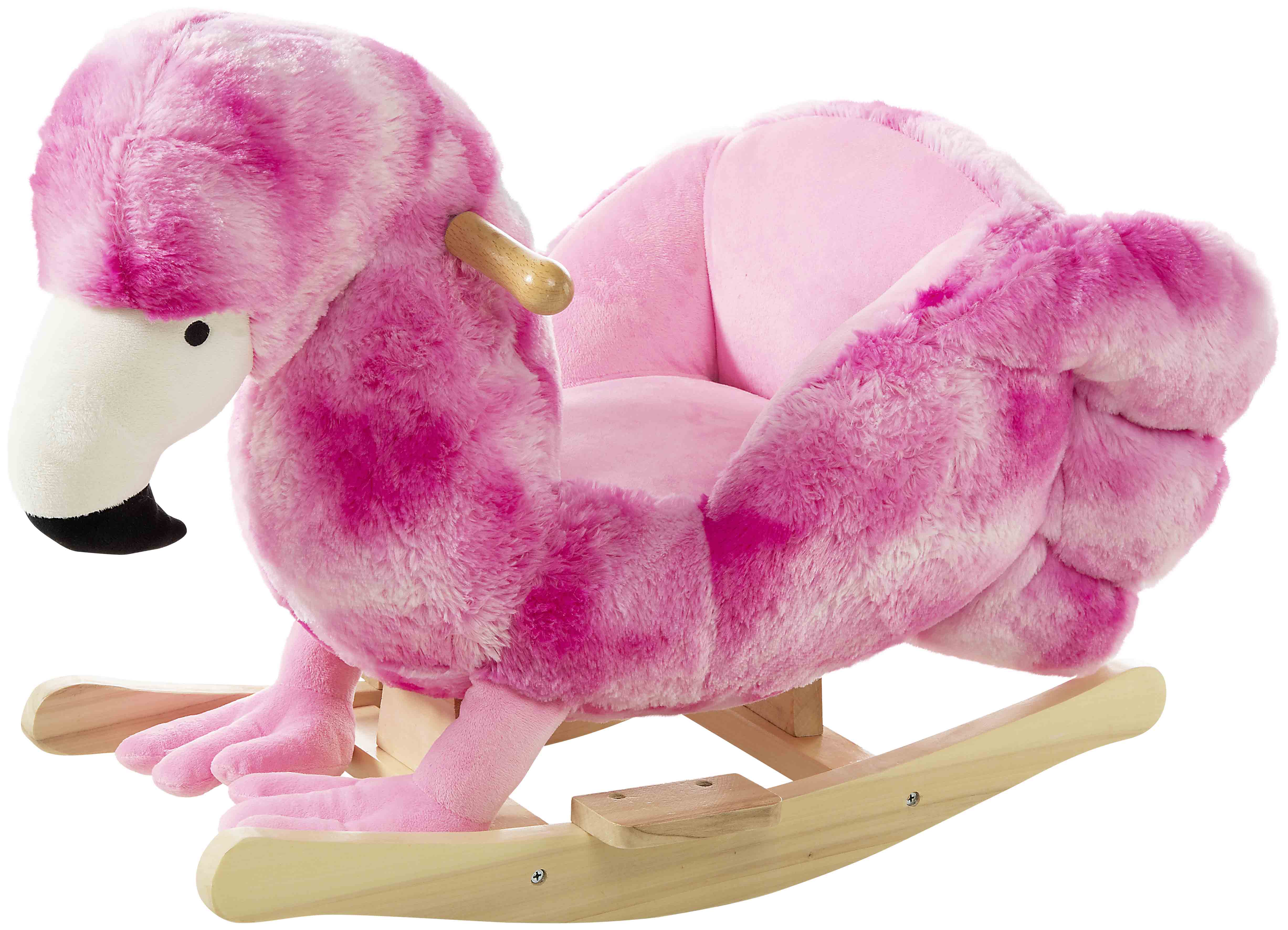 Heunec Schaukeltier Flamingo in pink mit pinken Füßen