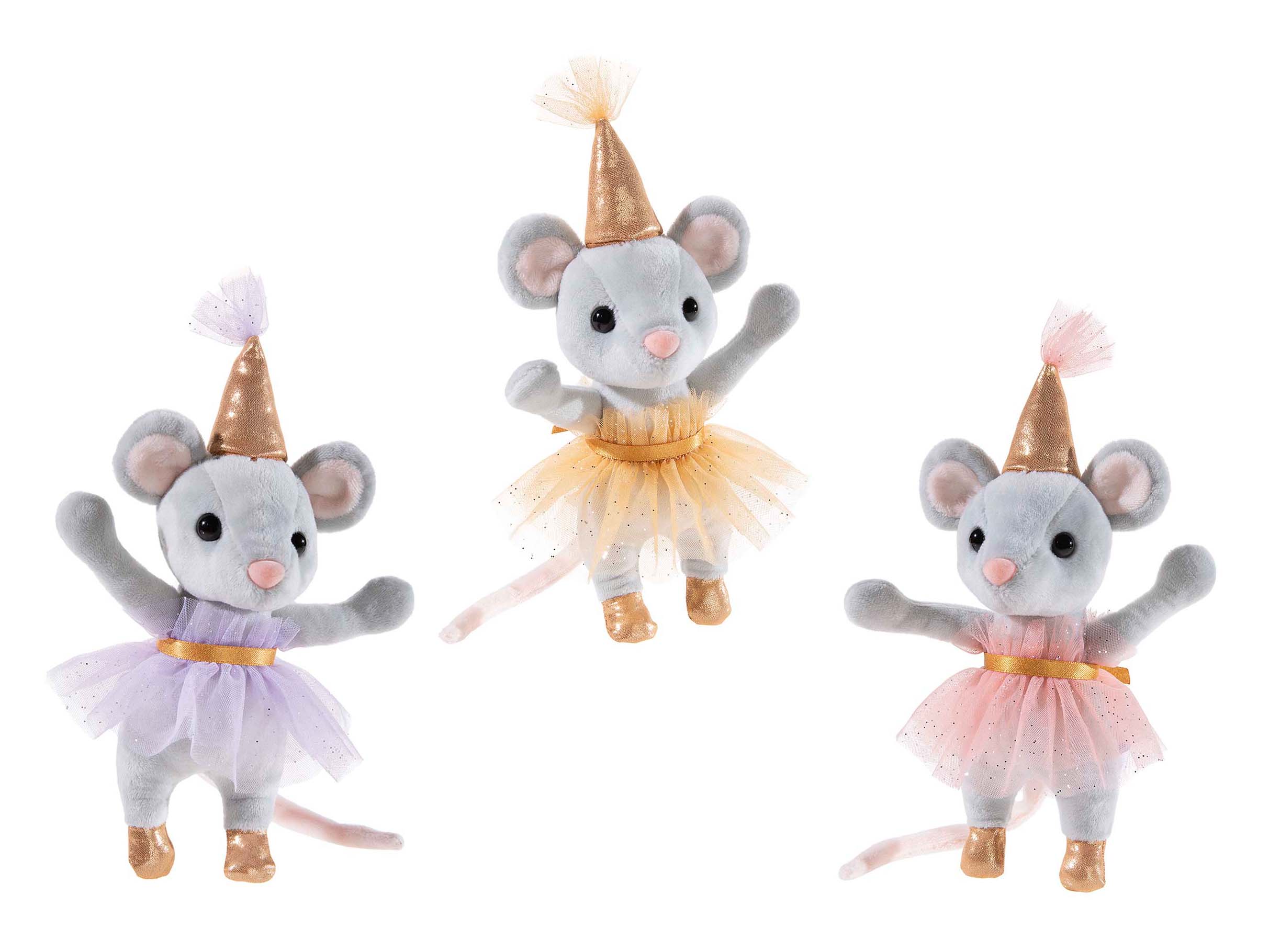 Party Plüsch Maus in Rosa 18cm