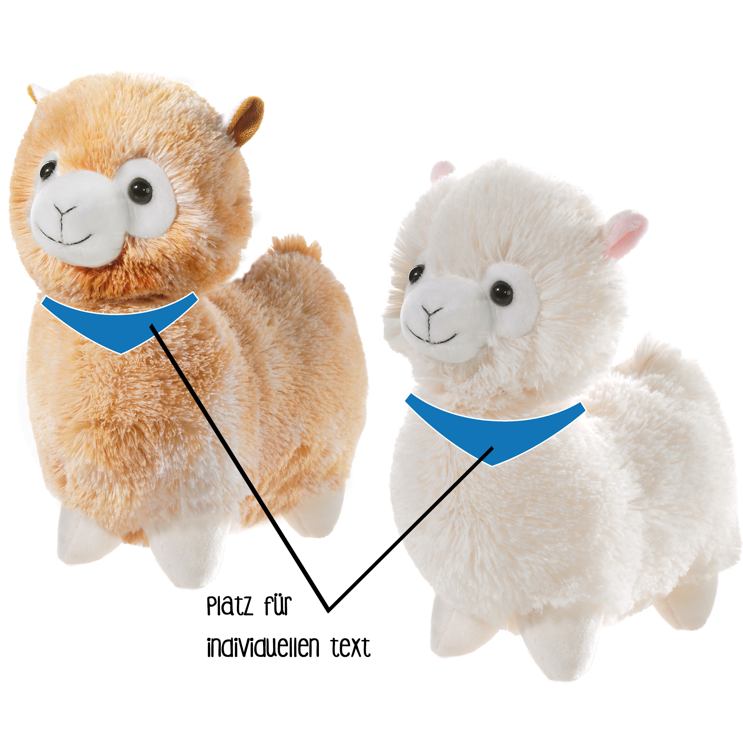 Plüsch-Alpaka Kuscheltier - Weiches Stofftier in creme und hellbraun Plüsch-Alpaka Kuscheltier in creme und hellbraun, ideal zum Kuscheln