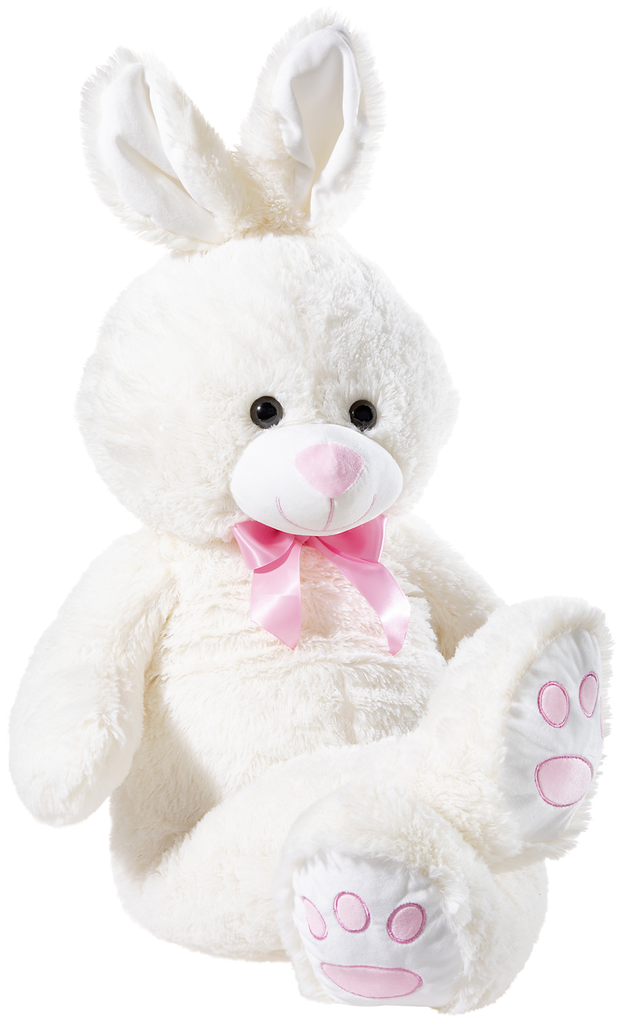 Hase creme mit Schleife 100cm