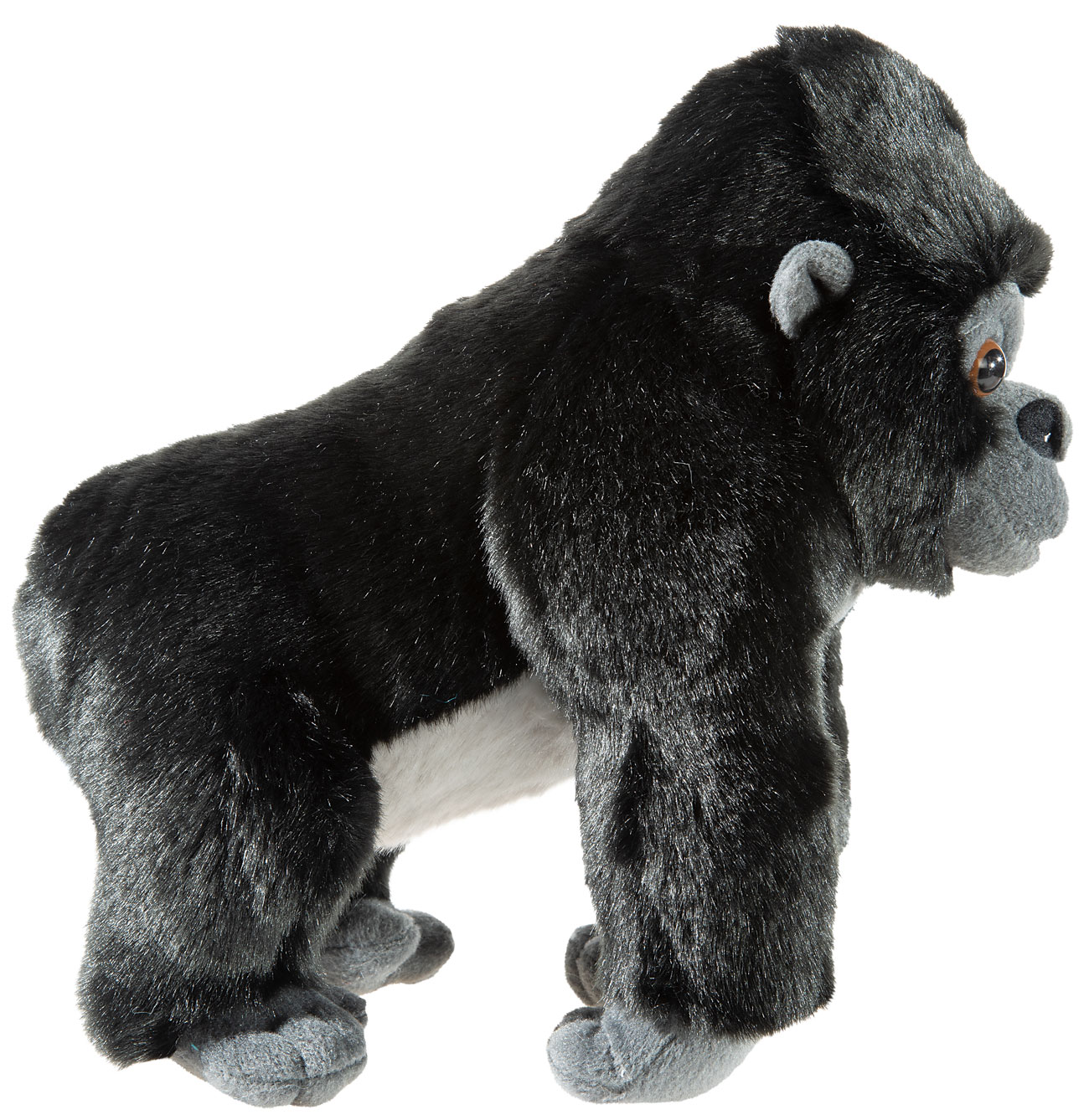 Bedrohte_Tiere_-_Gorilla_26cm_289277_1 Heunec Gorilla aus der Serie Bedrohte Tiere in 26cm seitlich