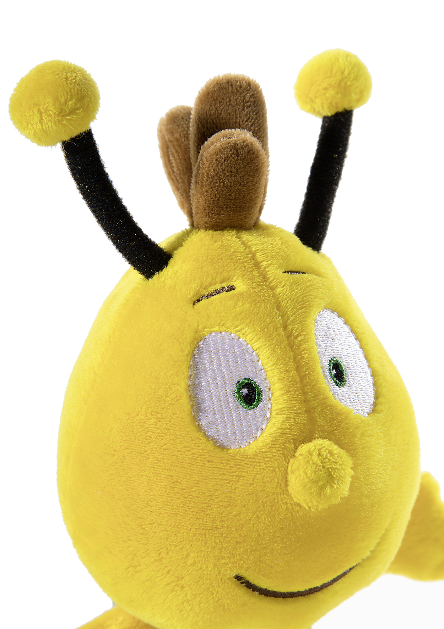 Heunec Biene Majas gelb-schwarzer plüschiger Freund Willi in 18cm - Detailbild Kopf