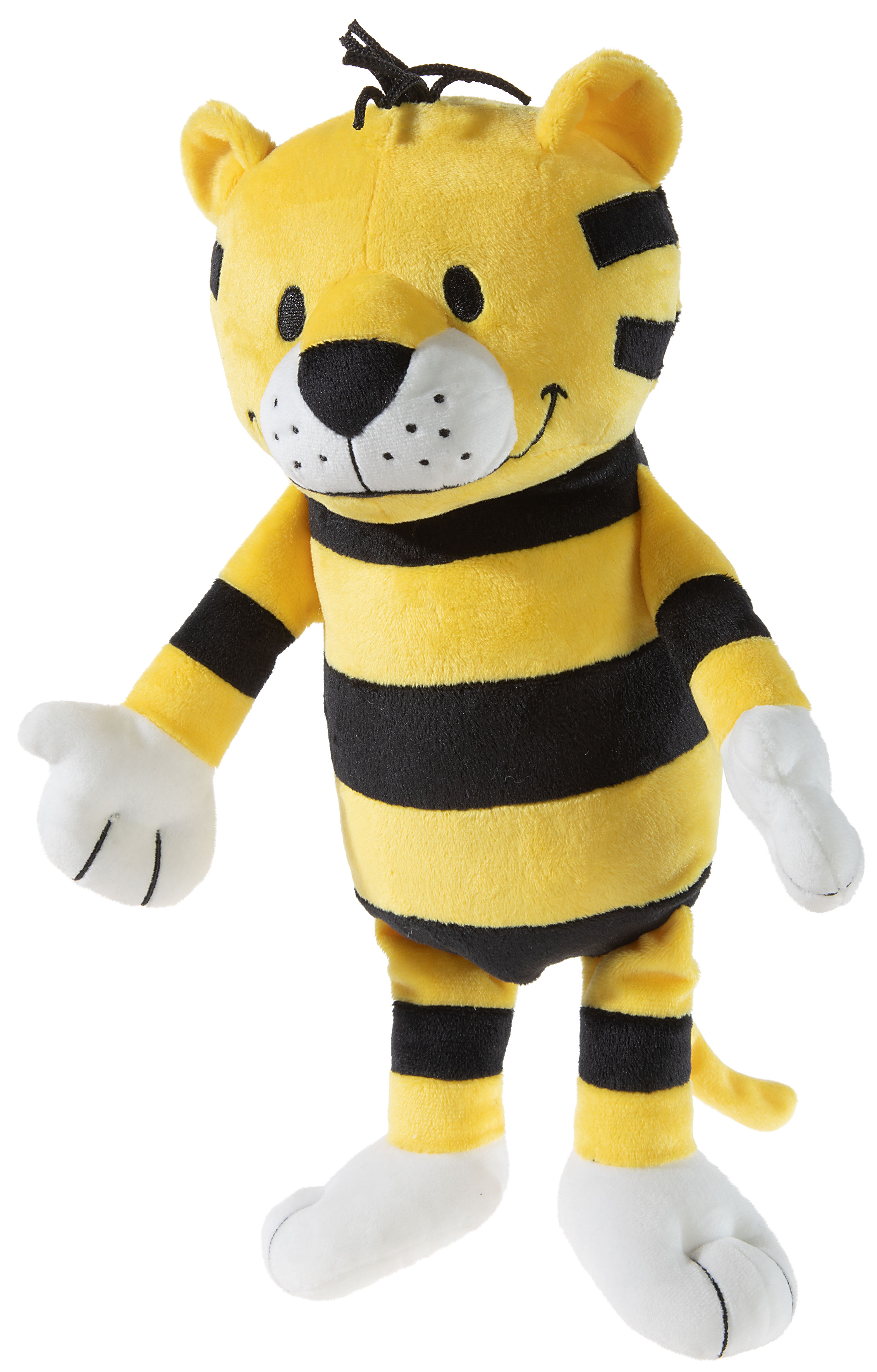 Tiger Janosch 30 cm - Plüsch Tiger aus schwarz-gelb farbigem Plüsch