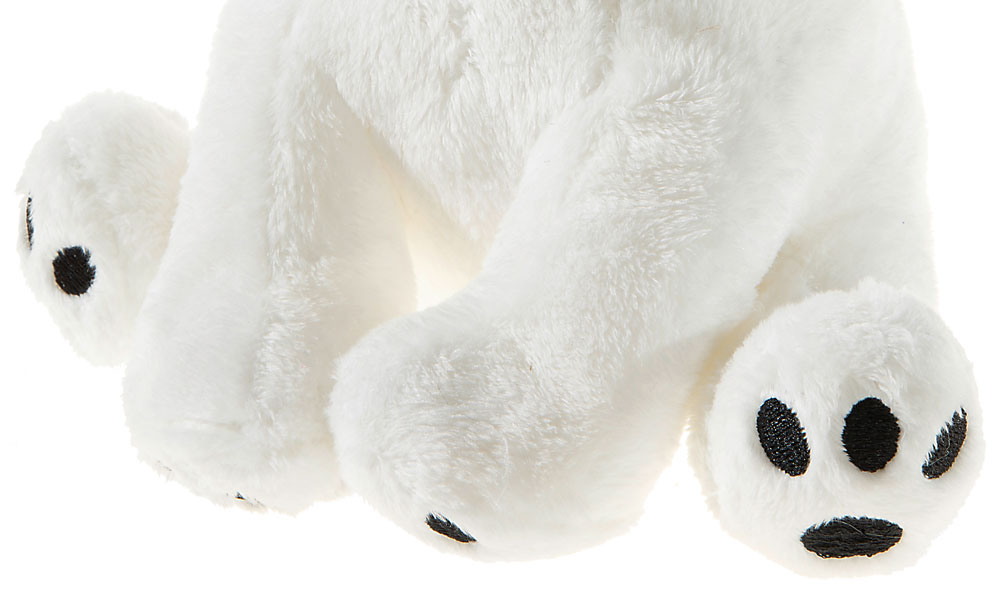 Heunec Kapuzen-Kumpel Eisbär groß 20cm - Füße