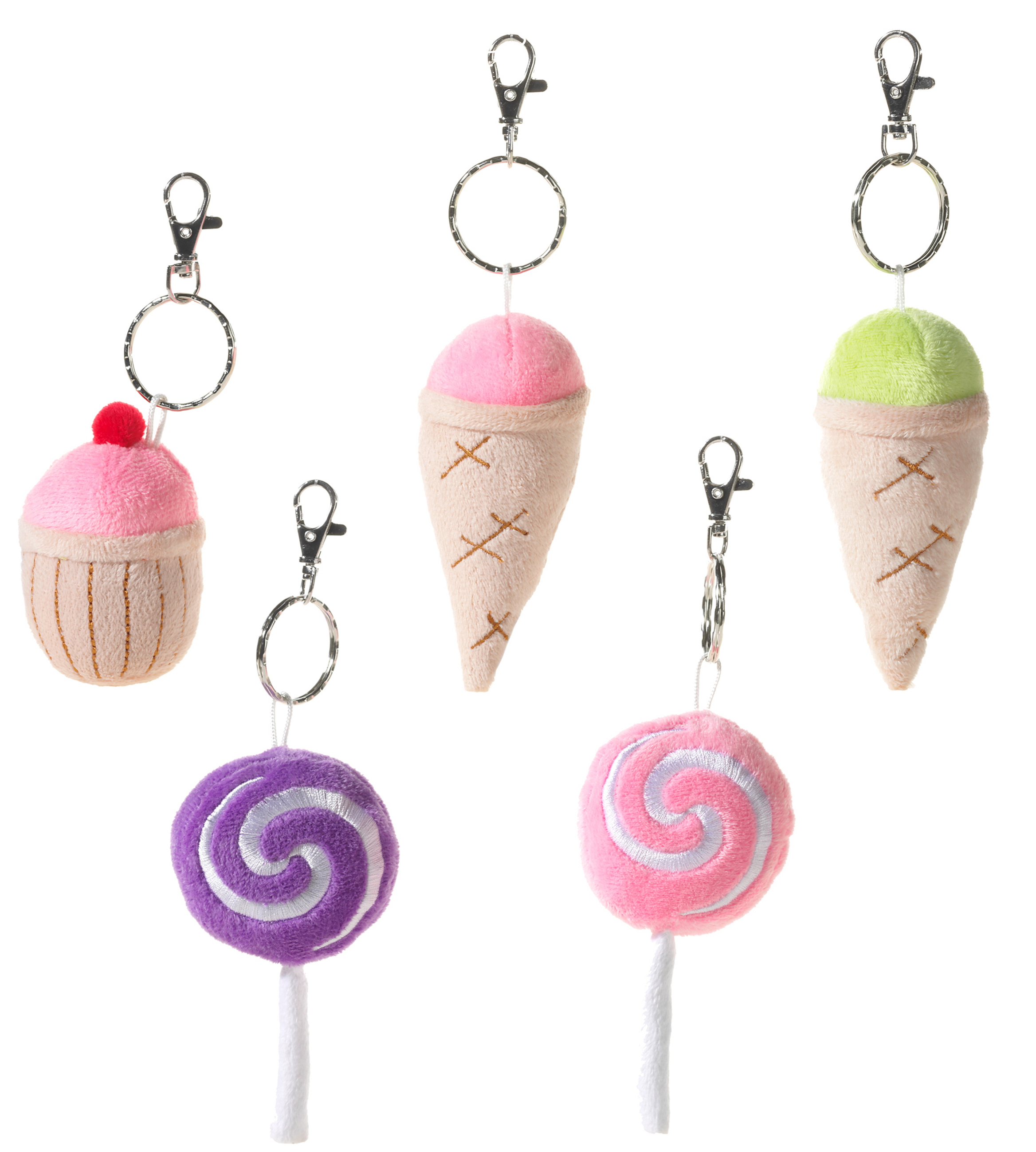Heunec Schulanfang Lollis, Eiscreme und Cupcake Schlüsselanhänger in der 7cm Ausführung