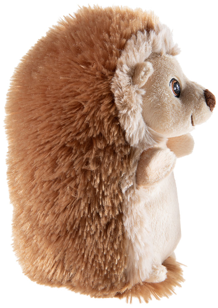 Heunec Igel 15cm - Plüschtier Igel in braun aus der Bottle 2 Buddy Serie - Detailbild seitlich