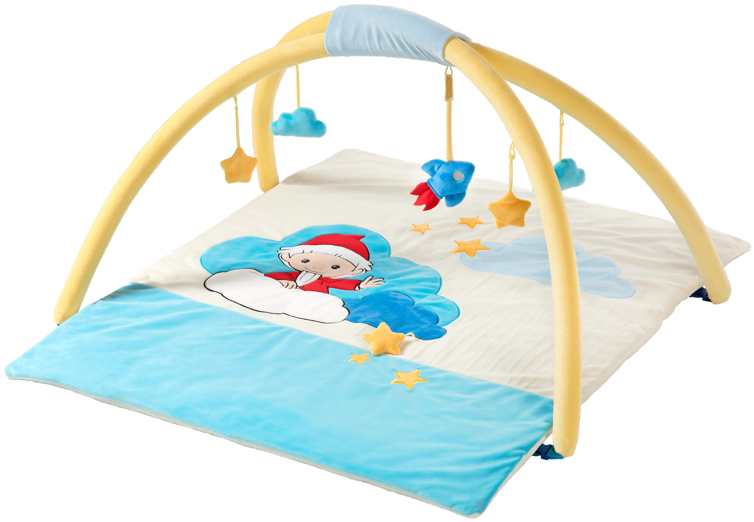 Sandmaennchen_-_Baby_Decke_mit_Spielbogen_658578 Heunec Sandmännchen Spieldecke mit vielen Spielapplikationen