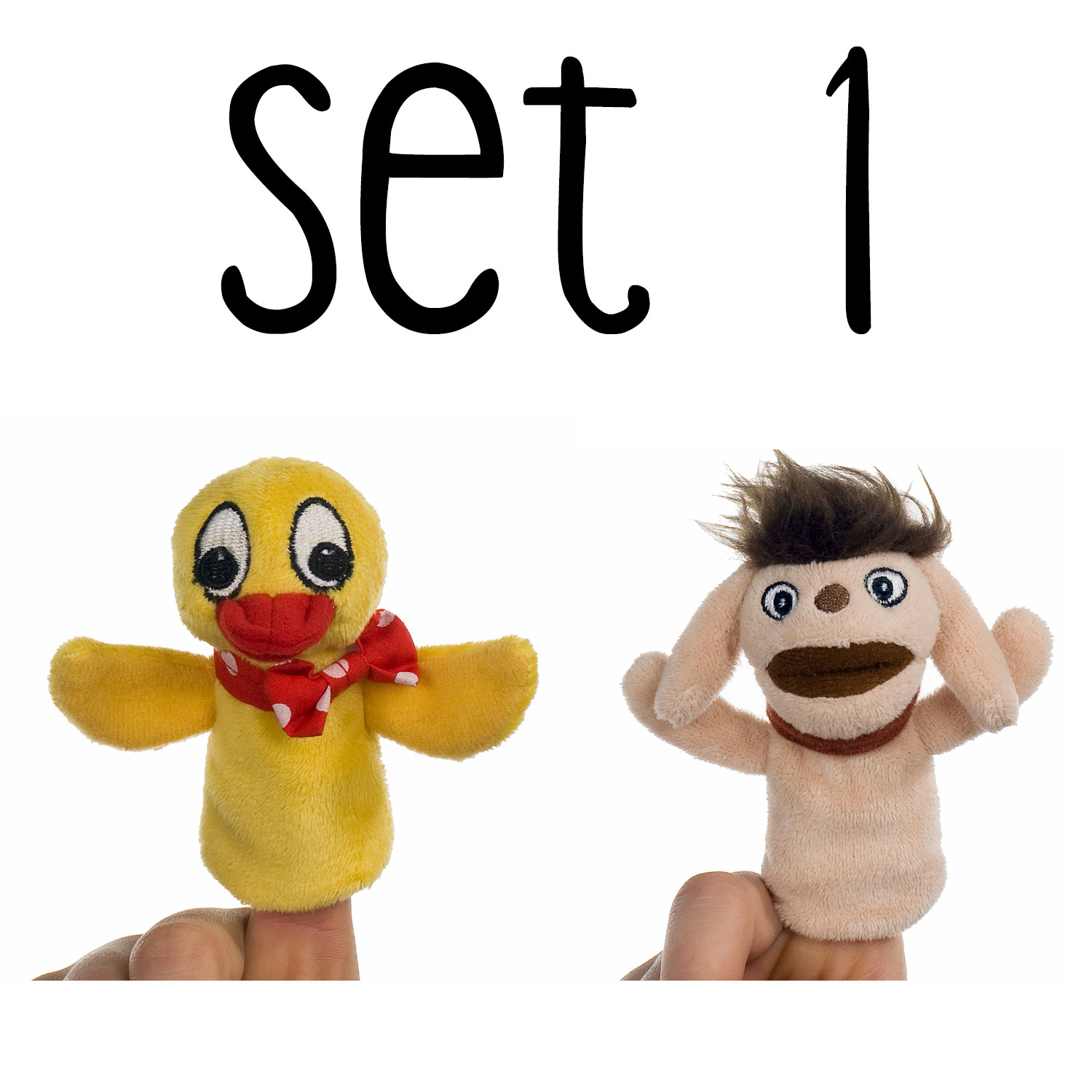 Heunec Fingerpuppen Set Schnatterinchen und Moppi