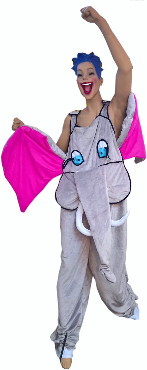 Heunec - das Elefanten-Kostüm ist in der Farbe grau-pink erhältlich